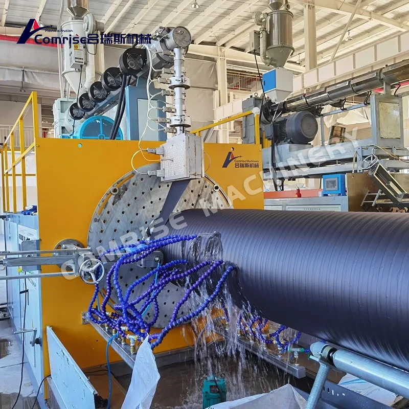 HDPE Sprial Winding Solid Wall Pipe Production Line HDPE Sprial Winding Solid Wall Pipe Production Line